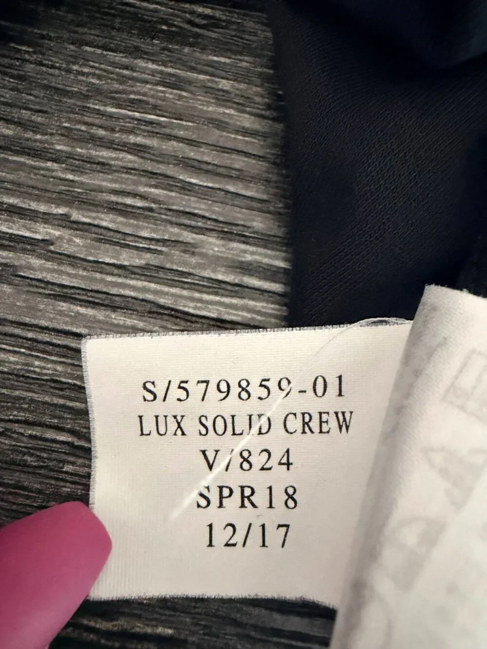 2/$30 Banana Republic Luxuy-Touch Crew-Neck T-Shirt Black Medium Tall #A2531